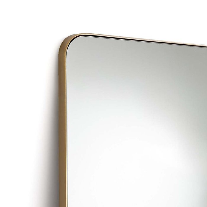 Зеркало настенное из металла Iodus цвета латунь - лучшие Настенные зеркала в INMYROOM
