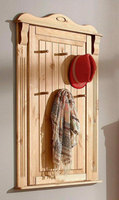 Вешалка настенная Адель из массива сосны в натуральном цвете - лучшие Настенные вешалки в INMYROOM Вешалка настенная Адель из массива сосны в натуральном цвете - лучшие Настенные вешалки в INMYROOM
