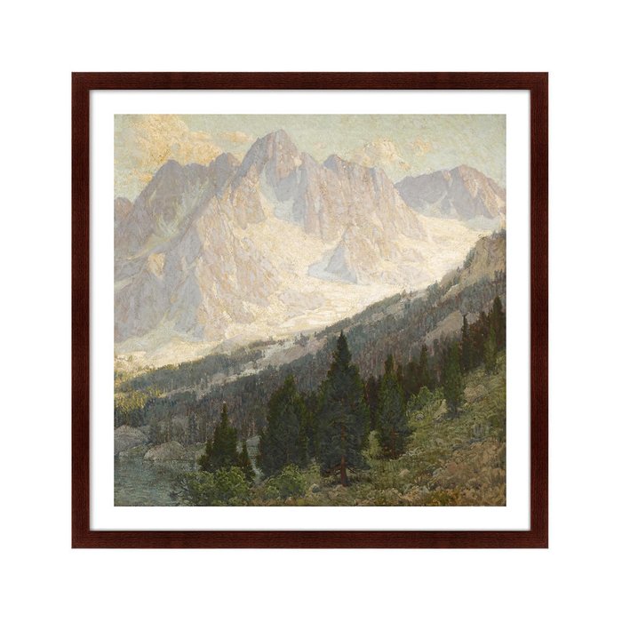 Репродукция картины High Sierra Mountain Scene 1905 г. - купить Картины по цене 11999.0
