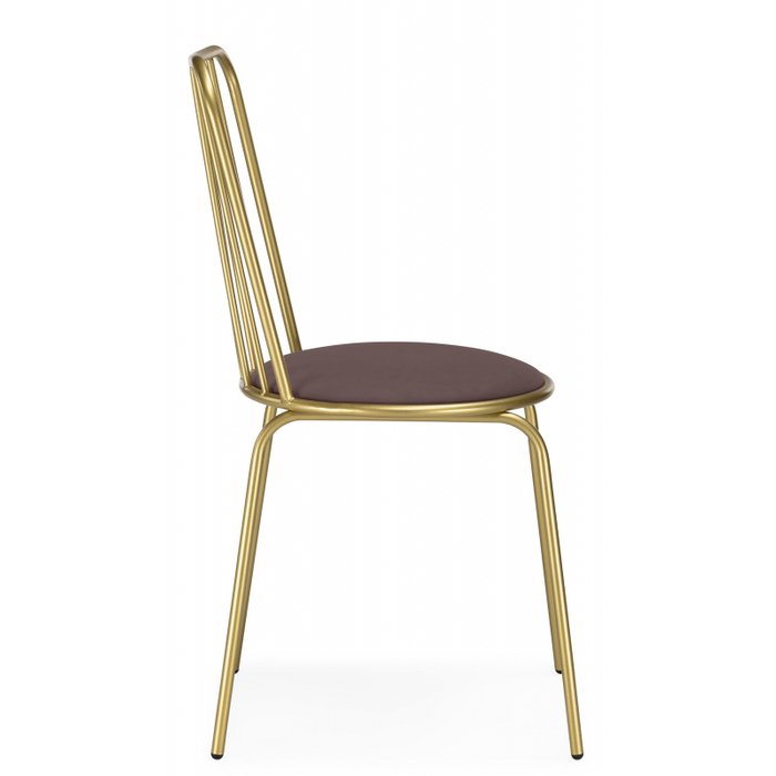 Стул Авалон коричнево-золотого цвета - лучшие Обеденные стулья в INMYROOM