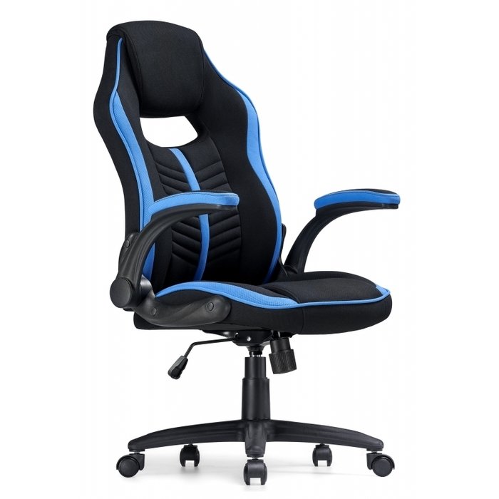 Компьютерное кресло Plast черно-голубого цвета - купить Офисные кресла по цене 11460.0