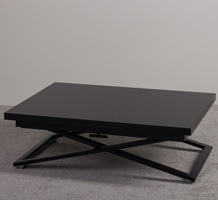 Стол-трансформер Compact GWS цвета черный глянец  - купить Обеденные столы по цене 36790.0