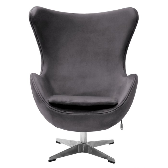 Кресло Egg Style серого цвета - купить Интерьерные кресла по цене 98770 Кресло Egg Style серого цвета - купить Интерьерные кресла по цене 98770