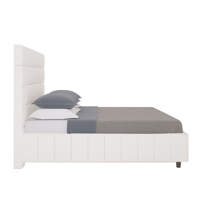 Кровать Shining Modern Велюр Серый 160х200 - купить Кровати для спальни по цене 102000.0