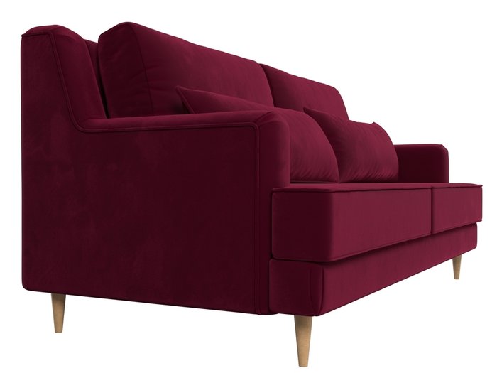 Диван прямой Джерси бордового цвета - лучшие Прямые диваны в INMYROOM
