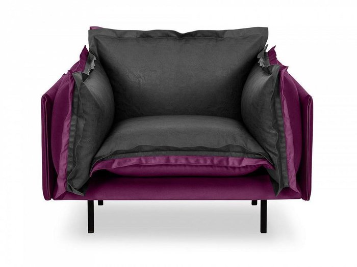 Кресло Barcelona фиолетово-серого цвета