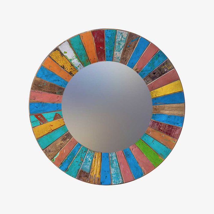 Настенное зеркало Колобок круглой формы