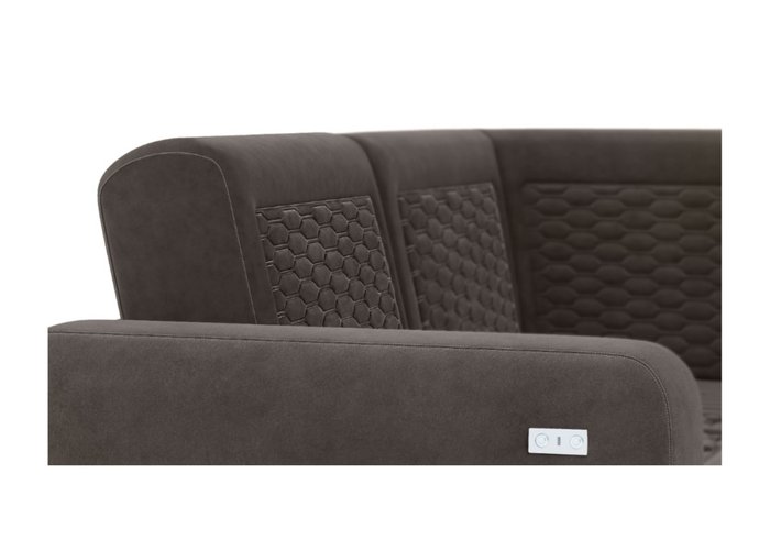 Модульный диван-кровать темно-серого цвета - лучшие Угловые диваны в INMYROOM