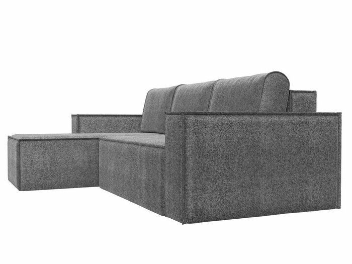 Угловой диван-кровать Куба серого цвета левый угол - лучшие Угловые диваны в INMYROOM