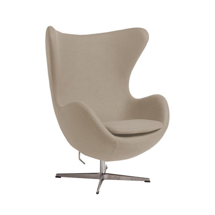 Кресло Egg Chair бежевого цвета - купить Интерьерные кресла по цене 57800.0