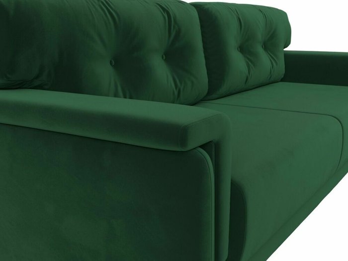 Прямой диван-кровать Оксфорд зеленого цвета - лучшие Прямые диваны в INMYROOM