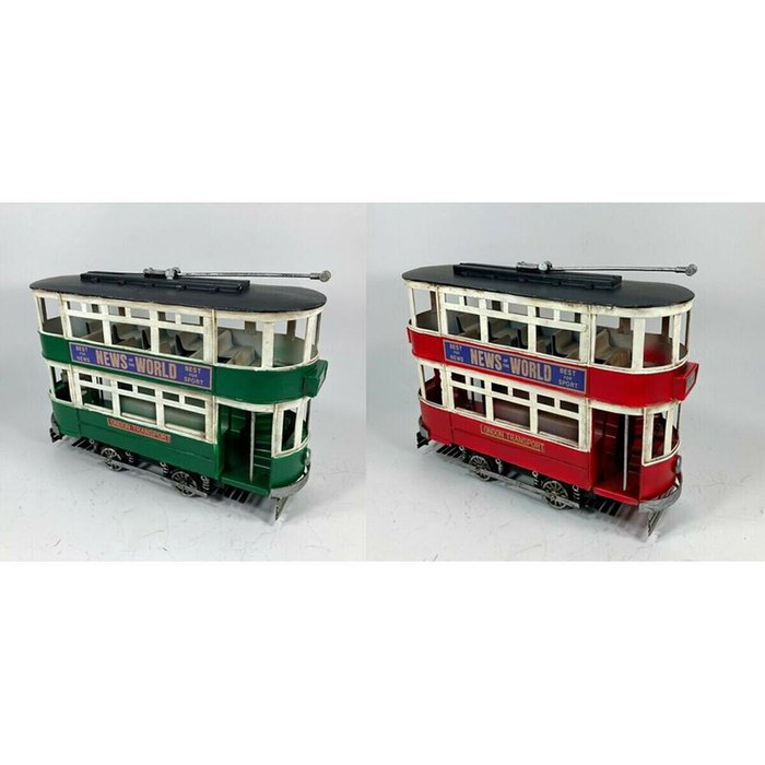 Декоративная фигура Красный Зеленый Поезд Vintage 28 x 9 x 20 cm (2 штук) - купить Фигуры и статуэтки по цене 8197.0