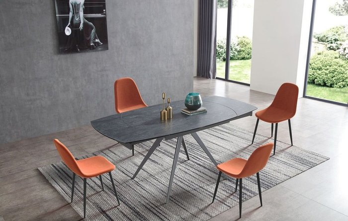 Обеденный стул Ray оранжевого цвета - купить Обеденные стулья по цене 4825.0
