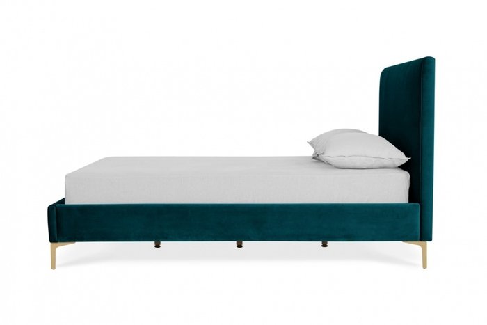 Кровать 160х200 изумрудного цвета  - купить Кровати для спальни по цене 37500.0