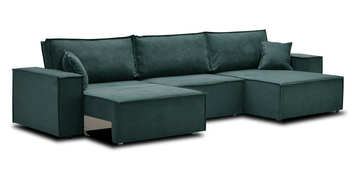 Угловой диван-кровать Фабио серого цвета - купить Угловые диваны по цене 44800.0