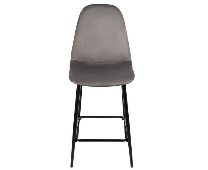 Набор из двух полубарных стульев Симпл темно-серого цвета - купить Барные стулья по цене 7772.0