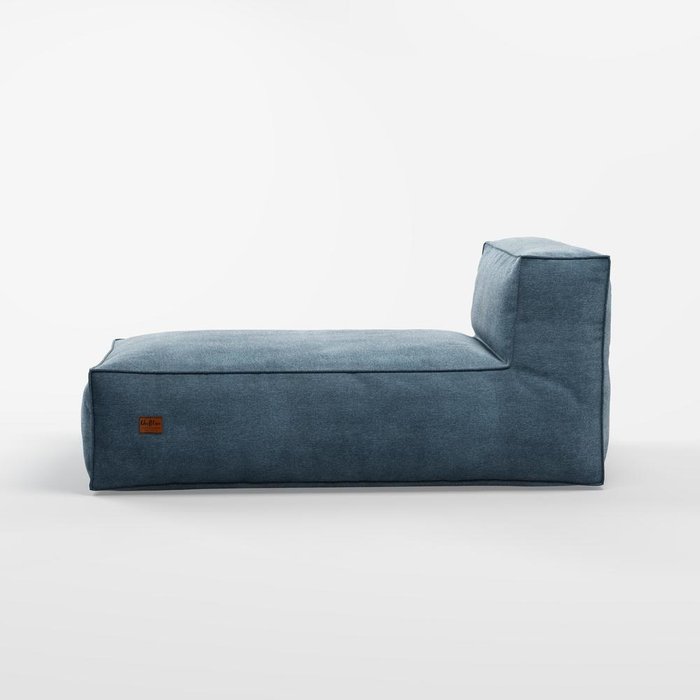 Лежак Flat темно-синего цвета - лучшие Бескаркасная мебель в INMYROOM