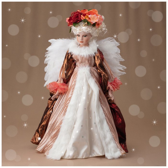 Кукла декоративная Волшебная фея белого цвета - лучшие Фигуры и статуэтки в INMYROOM