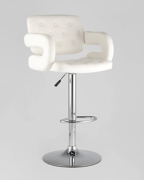 Стул барный Бентли белого цвета  - купить Барные стулья по цене 7637.0