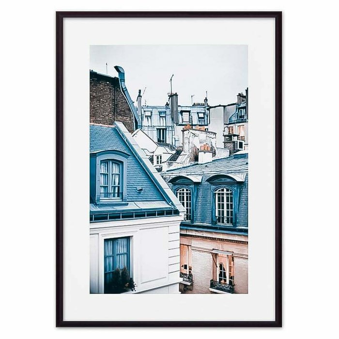 Постер в рамке Парижские крыши 21х30 см