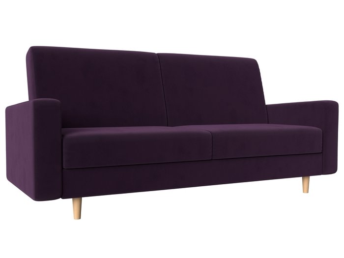 Прямой диван-кровать Бонн фиолетового цвета 