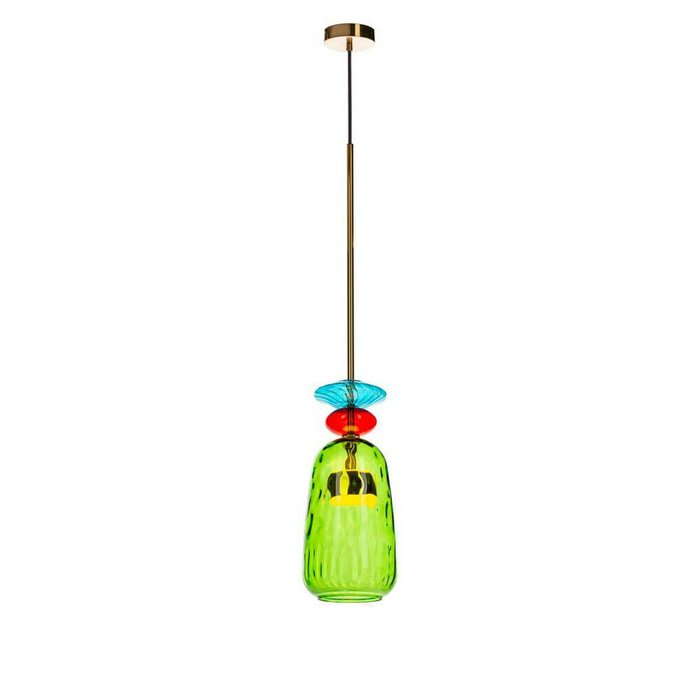 Подвесной светодиодный светильник зеленого цвета - лучшие Подвесные светильники в INMYROOM
