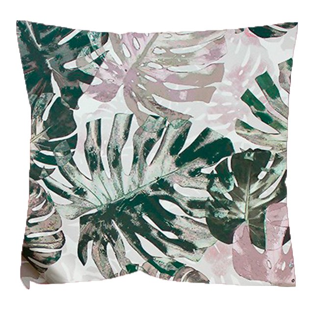 Декоративная подушка Джангл бежево-зеленого цвета