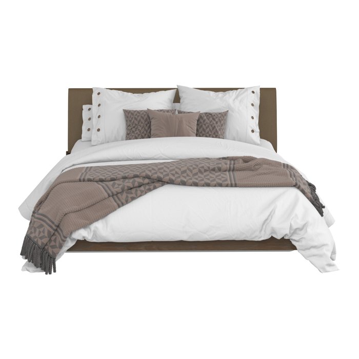 Кровать Сиена 160х200 коричневого цвета - купить Кровати для спальни по цене 36662.0