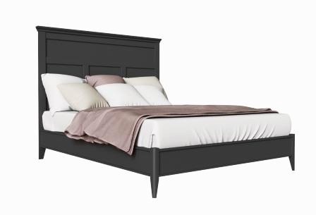 Кровать с жестким изголовьем Парижский шик 120×200 серого цвета