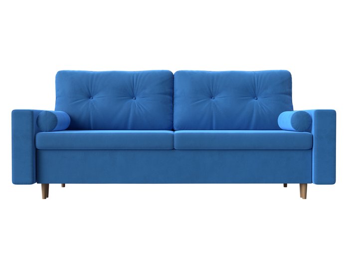 Прямой диван-кровать Белфаст темно-голубого цвета (тик-так) - купить Прямые диваны по цене 45999.0