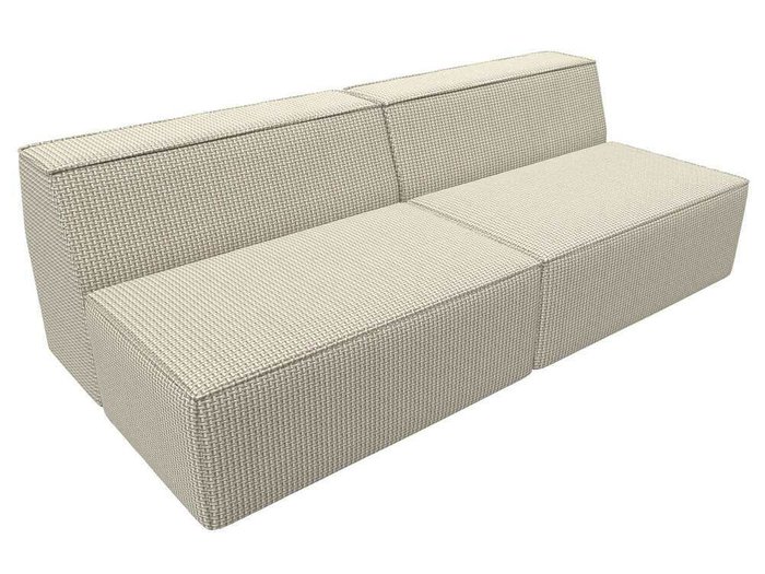 Прямой модульный диван Монс серо-бежевого цвета - лучшие Прямые диваны в INMYROOM