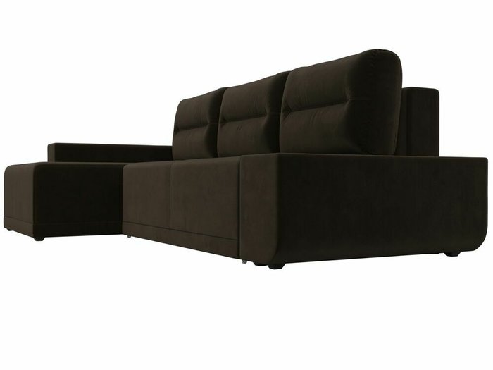 Угловой диван-ковать Чикаго коричневого цвета левый угол - лучшие Угловые диваны в INMYROOM