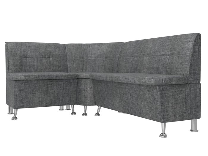 Кухонный угловой диван Феникс серого цвета левый угол - лучшие Угловые диваны в INMYROOM