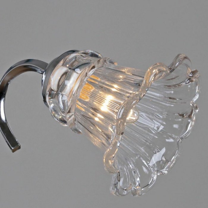 Подвесная люстра 02349-0.4-05 CR+CL (стекло, цвет прозрачный) - лучшие Подвесные люстры в INMYROOM