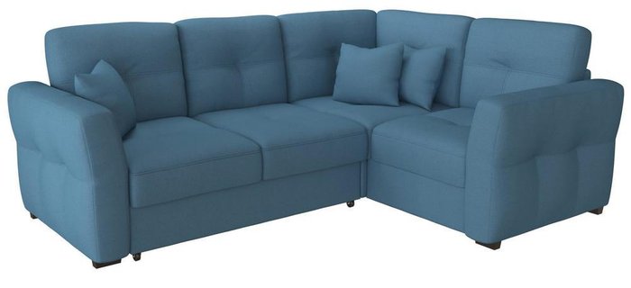 Угловой диван-кровать Манхеттен Bitte синего цвета