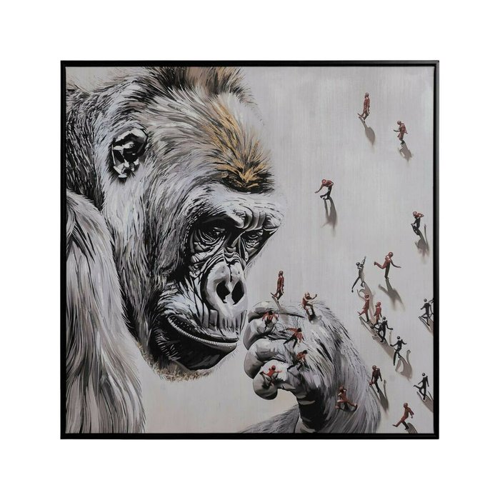 Картина Разноцветный Горилла 80 x 4 x 80 cm - купить Картины по цене 12164.0