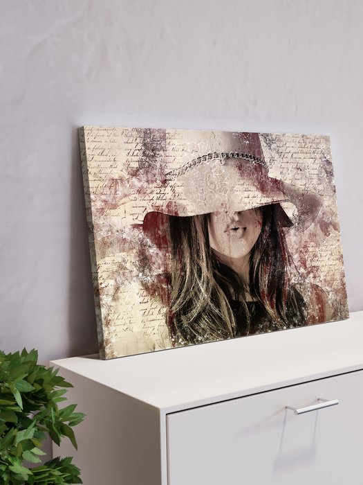 Постер Цепочка на шляпке 60х90 на деревянном подрамнике - лучшие Картины в INMYROOM
