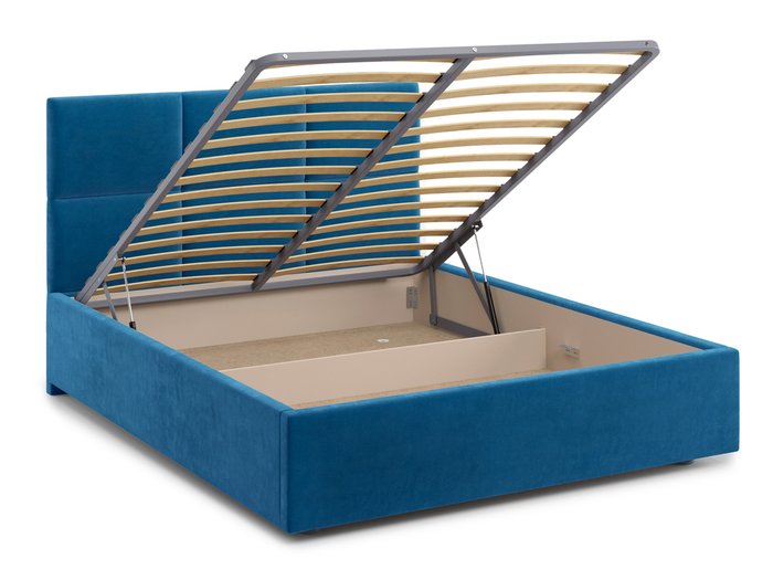 Кровать Bolsena 180х200 синего цвета с подъемным механизмом  - лучшие Кровати для спальни в INMYROOM