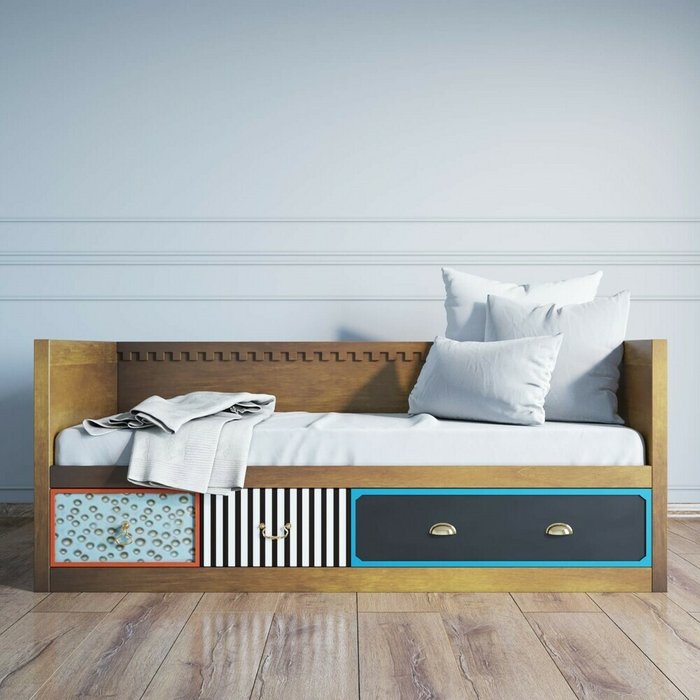 Кровать Gouache Birch с ящиками 90х190 - купить Кровати для спальни по цене 218283.0