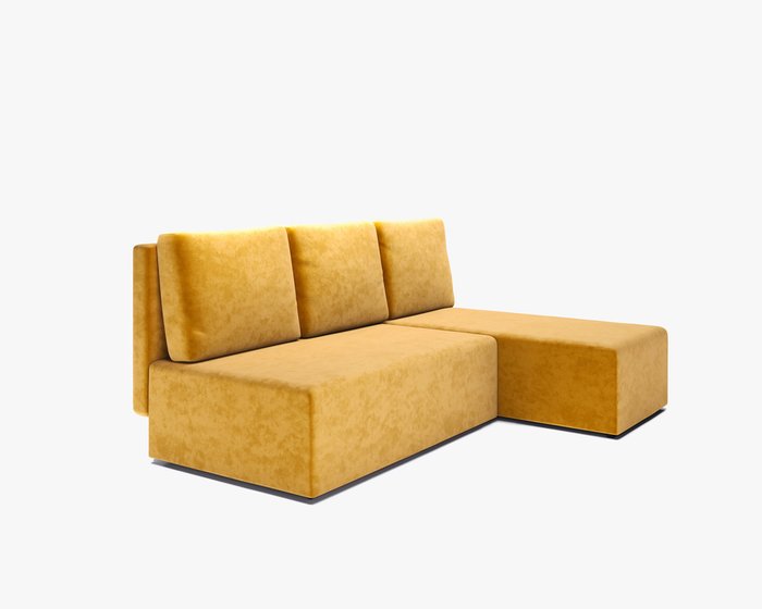 Диван-кровать угловой Каир желтого цвета - купить Угловые диваны по цене 27489.0