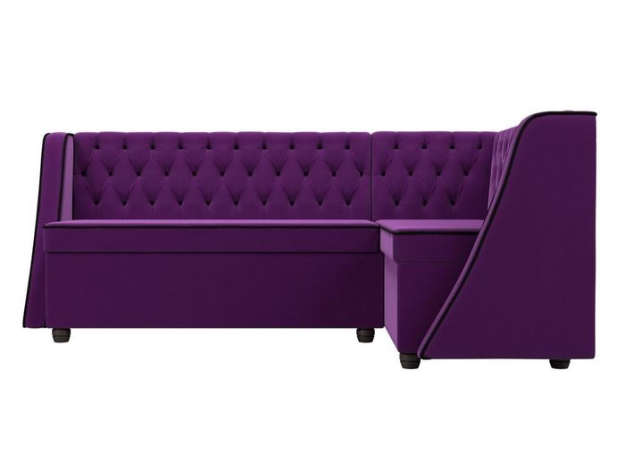 Кухонный угловой диван Лофт фиолетового цвета правый угол - купить Угловые диваны по цене 48999.0