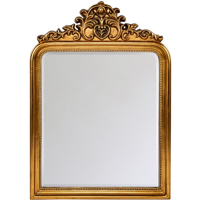 Настенное зеркало Говард золотого цвета