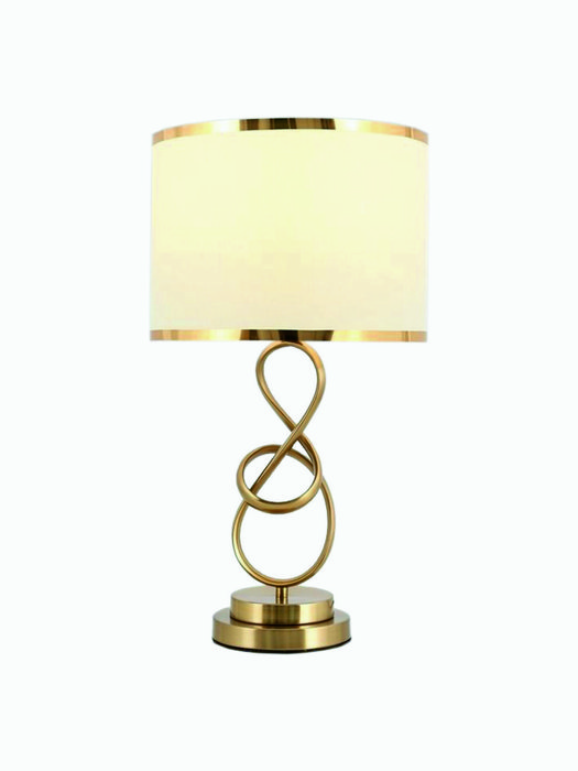 Настольная лампа Riccarda-1 бело-золотого цвета