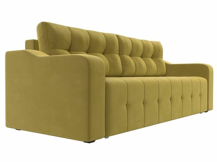 Прямой диван-кровать Лиссабон желтого цвета  - лучшие Прямые диваны в INMYROOM