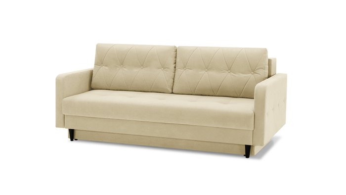 Прямой диван-кровать Бостон Лайт кремового цвета - купить Прямые диваны по цене 54100.0