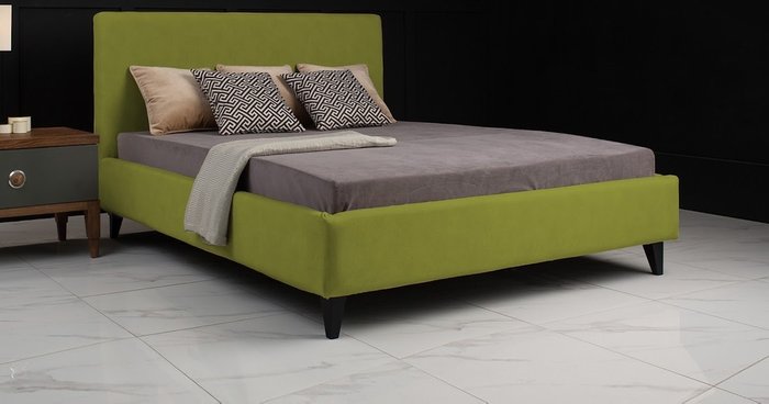 Кровать с подъемным механизмом Roxy-2 180х200 зеленого цвета - купить Кровати для спальни по цене 82900.0
