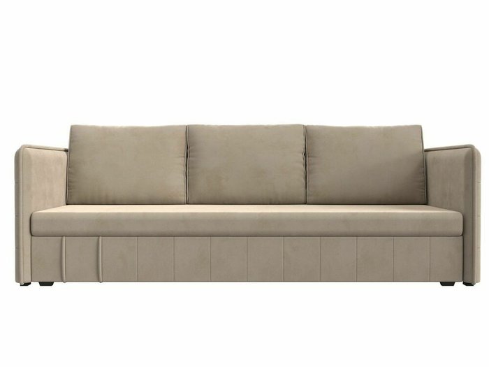 Прямой диван-кровать Слим бежевого цвета  - купить Прямые диваны по цене 26999.0