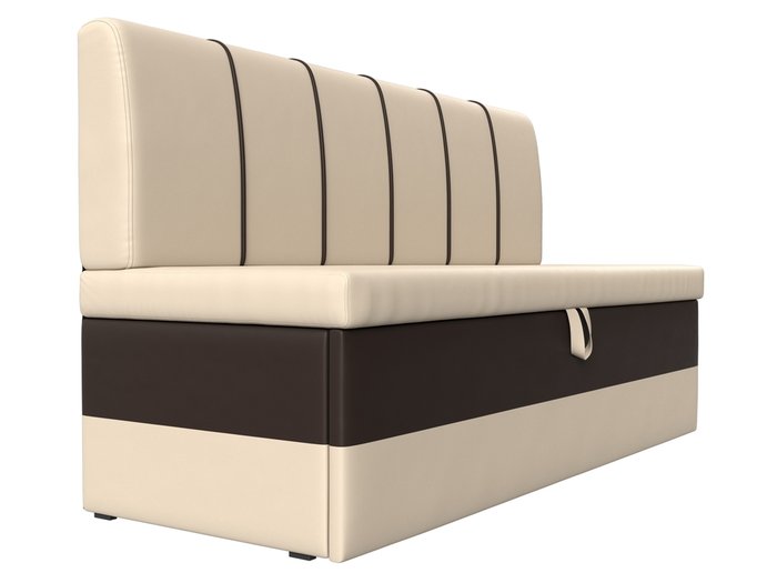 Диван-кровать Энигма бежево-коричневого цвета (экокожа) - лучшие Прямые диваны в INMYROOM