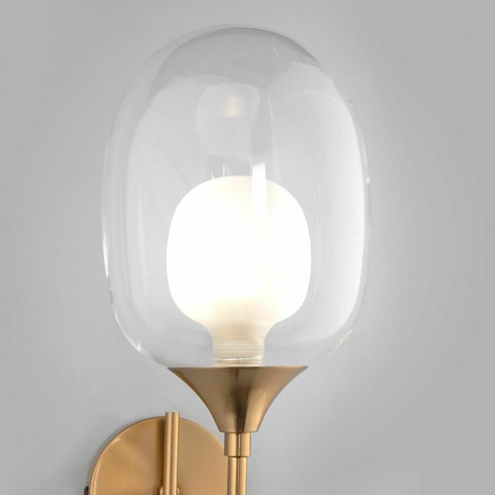 Настенный светильник 70218/1 латунь Spritz - лучшие Бра и настенные светильники в INMYROOM