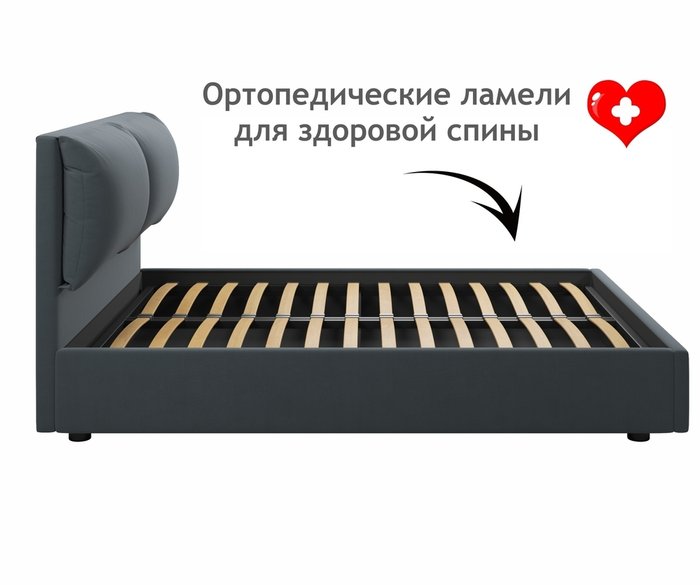 Кровать Vita 160х200 цвета маренго без подъемного механизма - лучшие Кровати для спальни в INMYROOM